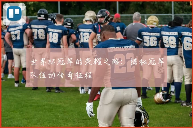 世界杯冠军的荣耀之路:揭秘冠军队伍的传奇征程