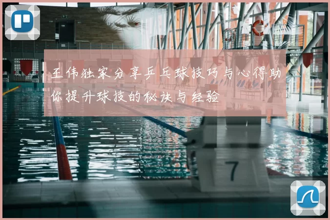 王伟独家分享乒乓球技巧与心得助你提升球技的秘诀与经验