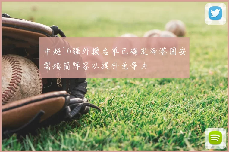 中超16强外援名单已确定海港国安需精简阵容以提升竞争力