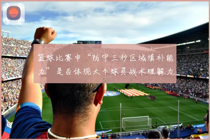 篮球比赛中“防守三秒区域填补能力”是否体现大个球员战术理解力